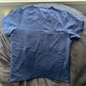 Mandala Women's Blue V-Neck Top